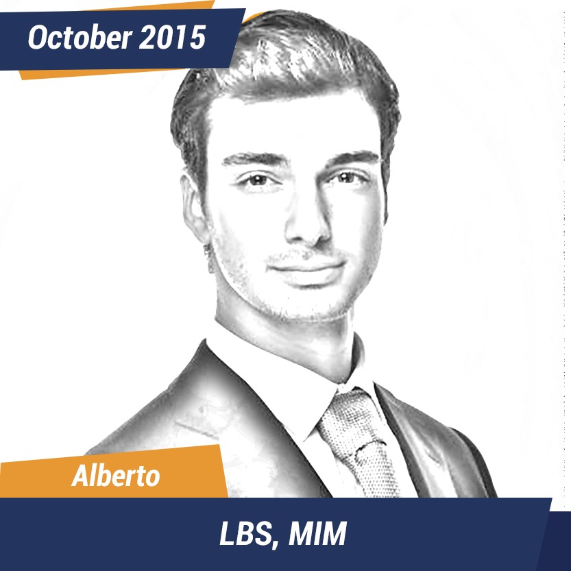 Alberto, MIM, London Business School, Oct 2015, Student of the Month